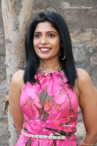 Telugu Actress Pragathi Photoshoot in a pink dress