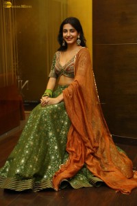 Pragati Srivastava pretty in a green lehenga choli dress