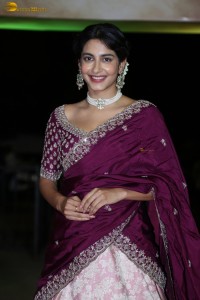 actress Pragati Srivastava dazzles in a maroon saree at a movie event