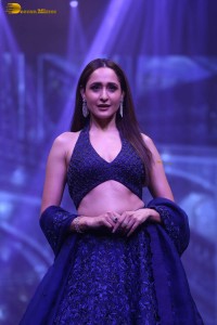 actress pragya jaiswal ramp walk in a lehenga choli