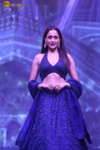 actress pragya jaiswal ramp walk in a lehenga choli