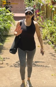 bollywood actress preity zinta spotted in workout attire outside a gym