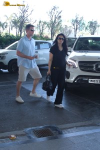 Bollywood Actress Preity Zinta spotted with her husband Gene Goodenough on April 8, 2024
