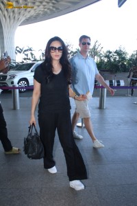 Bollywood Actress Preity Zinta spotted with her husband Gene Goodenough on April 8, 2024