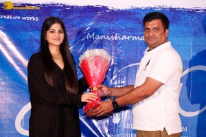 Telugu movie Premadesam press meet attended by actors Thrigun and Megha Akash
