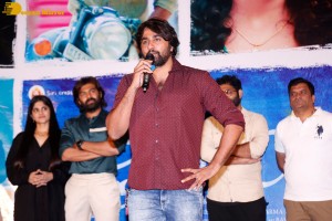 Telugu movie Premadesam press meet attended by actors Thrigun and Megha Akash
