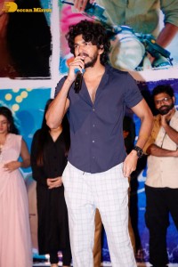 Telugu movie Premadesam press meet attended by actors Thrigun and Megha Akash