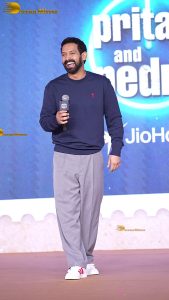 Pritam and Pedro Trailer Launch attended by Vikrant Massey, Arshad Warsi, Vir Hirani, and Mona Singh