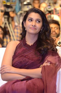 actress priya bhavani shankar in a brick red saree