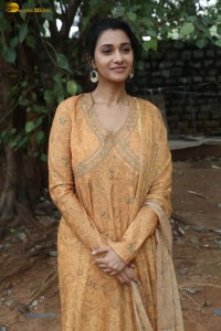 actress Priya Bhavani Shankar beautiful in a yellow salwar dress