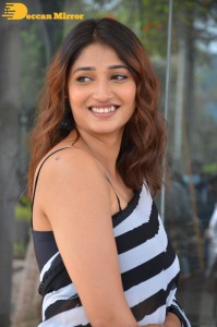 Priya Vadlamani in a black and white saree