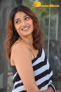 Priya Vadlamani in a black and white saree