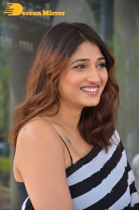 Priya Vadlamani in a black and white saree