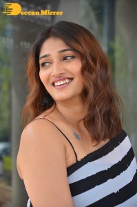 Priya Vadlamani in a black and white saree