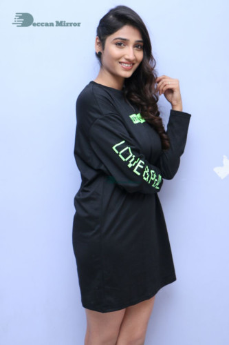 Telugu Actress Priya Vadlamani Photoshoot in a black dress
