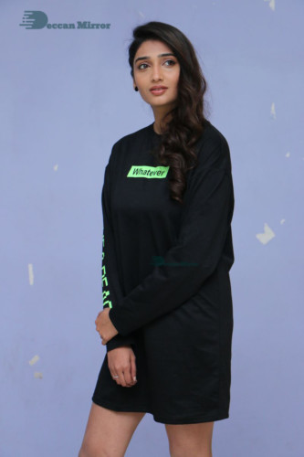 Telugu Actress Priya Vadlamani Photoshoot in a black dress