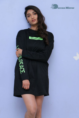 Telugu Actress Priya Vadlamani Photoshoot in a black dress