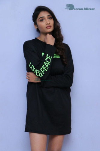 Telugu Actress Priya Vadlamani Photoshoot in a black dress