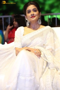 indian actress priyamani in a white saree at a movie function