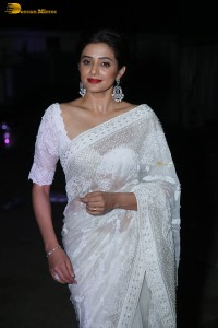 indian actress priyamani in a white saree at a movie function