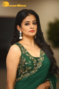 Actress Priyamani in a Green Saree