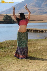 Actress Priyamani during the filming of a song