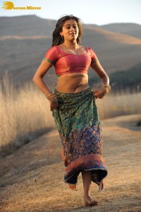 Actress Priyamani during the filming of a song