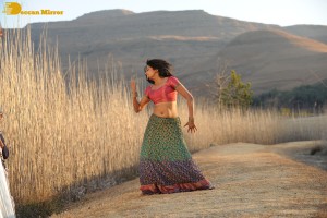 Actress Priyamani during the filming of a song