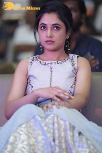 Priyanka Arul Mohan in a light blue dress