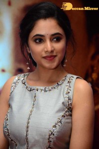 Priyanka Arul Mohan in a light blue dress