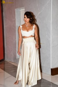 actress Priyanka Chopra red-hot looks in a low-cut white blouse