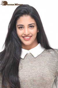 Priyanka Jawalkar in a Grey Dress with White Collar and Cuffs