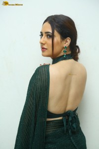 indian actress priyanka rewri hot photoshoot in a green saree