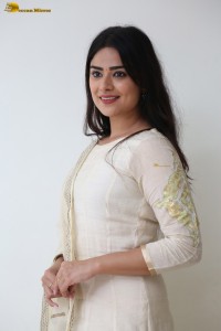 actress priyanka sharma sweet looks in a white salwar