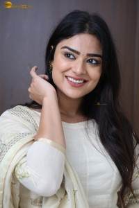 actress priyanka sharma sweet looks in a white salwar