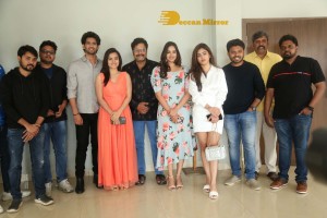 Joruga Husharuga press meet attended by Siri Hanmanth, Sonu Thakur and Pujita Ponnada