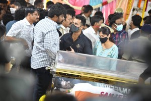 Crowds and Celebrities pay their last respects to Puneeth Rajkumar at the Kanteerava Stadium in Karnataka