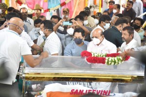 Crowds and Celebrities pay their last respects to Puneeth Rajkumar at the Kanteerava Stadium in Karnataka