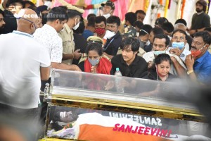 Crowds and Celebrities pay their last respects to Puneeth Rajkumar at the Kanteerava Stadium in Karnataka