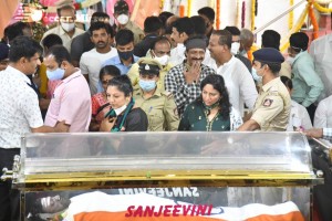 Crowds and Celebrities pay their last respects to Puneeth Rajkumar at the Kanteerava Stadium in Karnataka