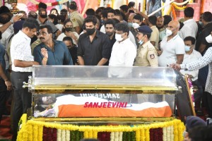 Crowds and Celebrities pay their last respects to Puneeth Rajkumar at the Kanteerava Stadium in Karnataka