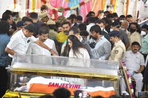 Crowds and Celebrities pay their last respects to Puneeth Rajkumar at the Kanteerava Stadium in Karnataka