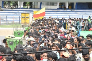 Crowds and Celebrities pay their last respects to Puneeth Rajkumar at the Kanteerava Stadium in Karnataka