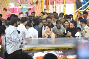 Crowds and Celebrities pay their last respects to Puneeth Rajkumar at the Kanteerava Stadium in Karnataka