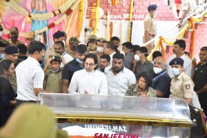 Crowds and Celebrities pay their last respects to Puneeth Rajkumar at the Kanteerava Stadium in Karnataka