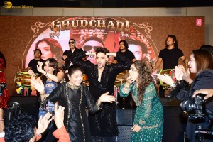 Punjabi Munde Song Launch attended by Parth, Khushalii Kumar, Raveena Tandon, and Aruna Irani