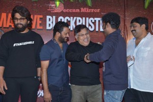 Pushpa Success Party attended by Allu Arjun, Allu Aravind, Rashmika and others