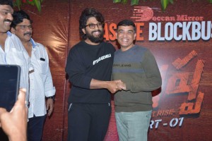 Pushpa Success Party attended by Allu Arjun, Allu Aravind, Rashmika and others
