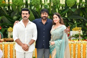 Ram Charan and Janhvi Kapoor’s movie launched by Chiranjeevi and Boney Kapoor