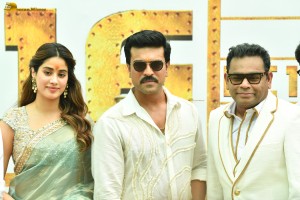 Ram Charan and Janhvi Kapoor’s movie launched by Chiranjeevi and Boney Kapoor